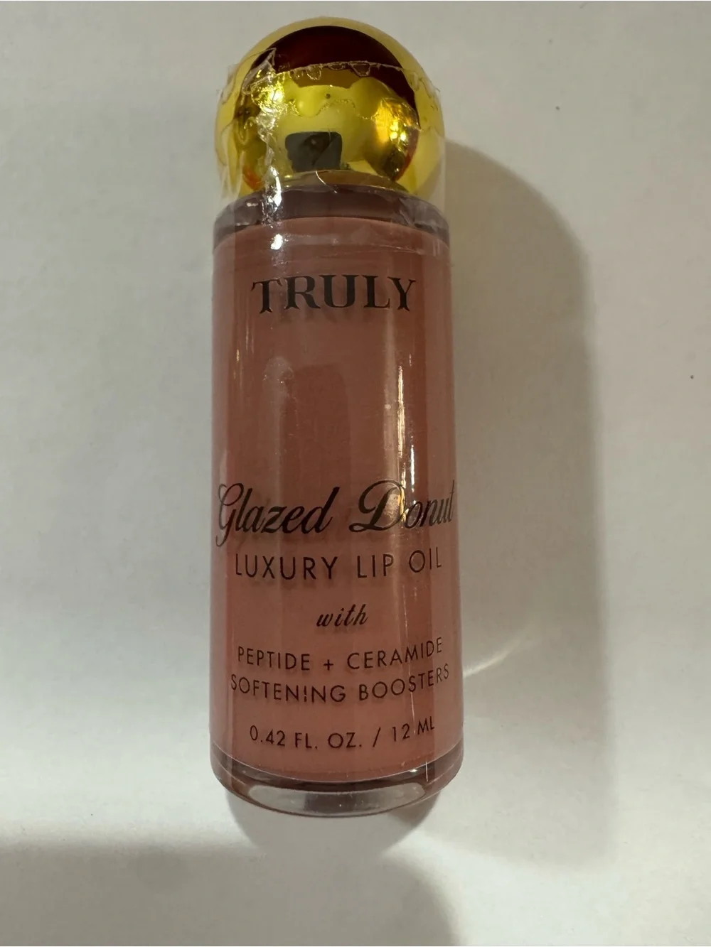 TRULY Cherry Baby & Glazed Donut Lip Oil Duo - Sparkling Pink & Nude Beige